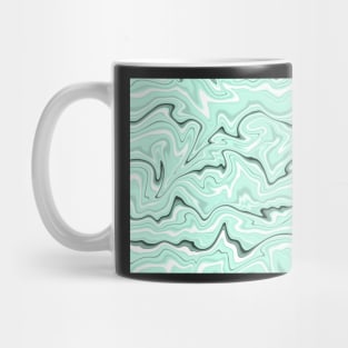 Ice cold blue marble stone, light turquoise Mug